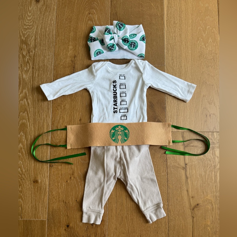 Starbucks-Themed Infant Costume Set